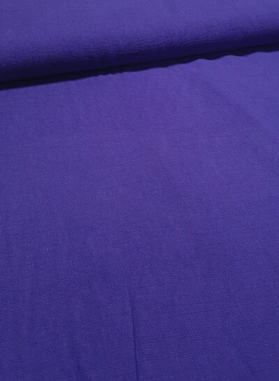 A la Ville dark purple - beautifully woven linen-look rayon