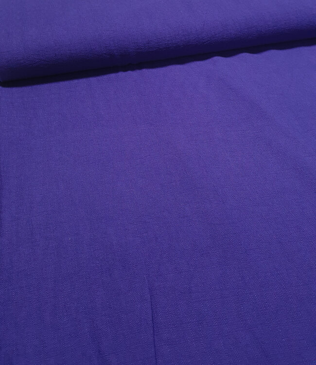 A la Ville donkerpaars - prachtig geweven linnenlook rayon