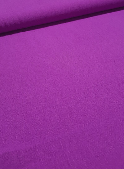 A la Ville electric purple - beautifully woven linen-look rayon