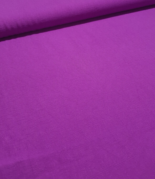 A la Ville electric purple  - prachtig geweven linnenlook rayon