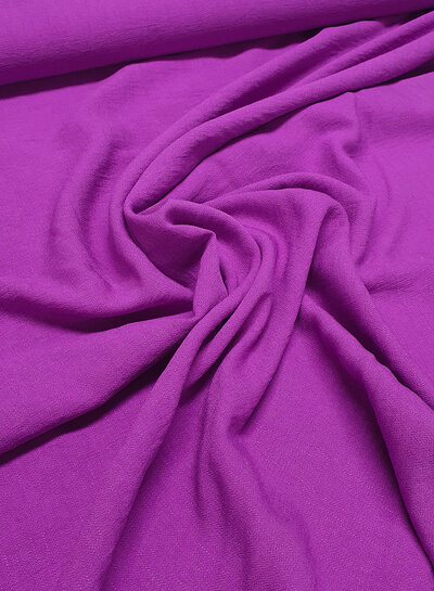 A la Ville electric purple - beautifully woven linen-look rayon