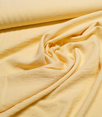 A la Ville soft yellow - beautifully woven linen-look rayon