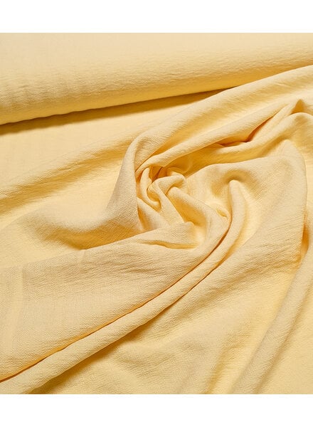 A la Ville soft yellow - beautifully woven linen-look rayon