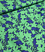 Swafing blauw/groen bloemen - katoen