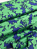 Poppy fabrics blauw/groen bloemen - katoen