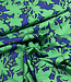 Swafing blauw/groen bloemen - katoen