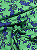 Poppy fabrics blauw/groen bloemen - katoen