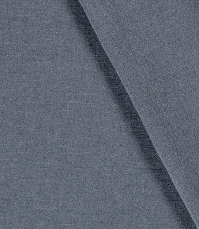 vergrijsd blauw stonewashed linnen
