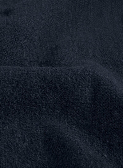 Madeline navy blue stonewashed linen