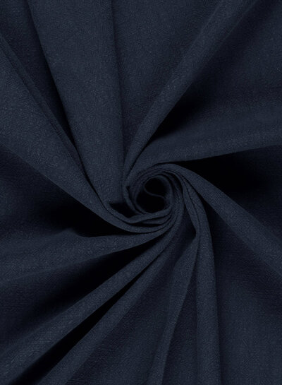 Madeline navy blue stonewashed linen