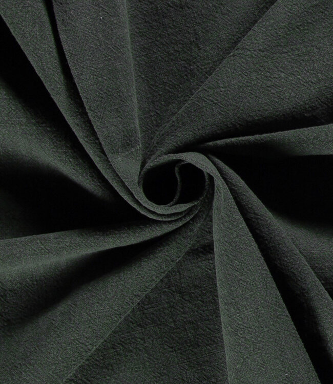 donkergroen stonewashed linnen