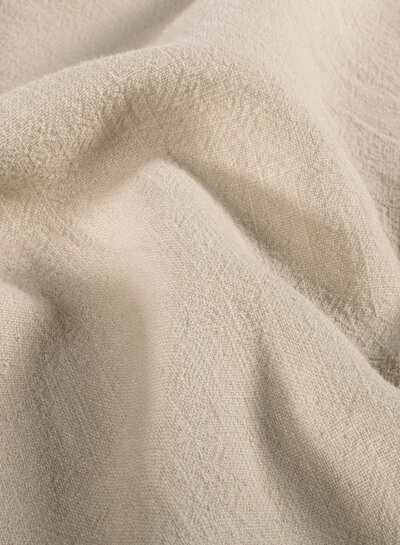 beige stonewashed linen