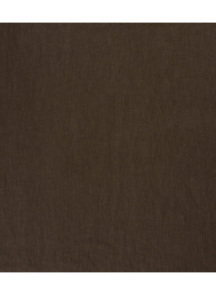 Donkerbruin - stonewashed linnen