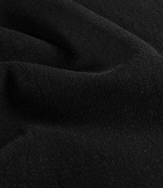 Zwart - stonewashed linnen