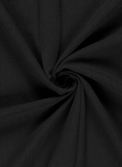 Black - stonewashed linen