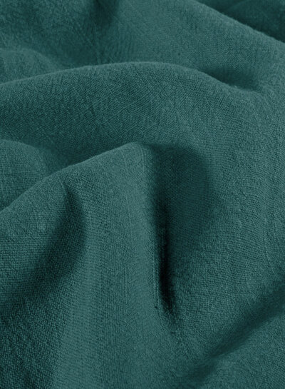 petrol stonewashed linen