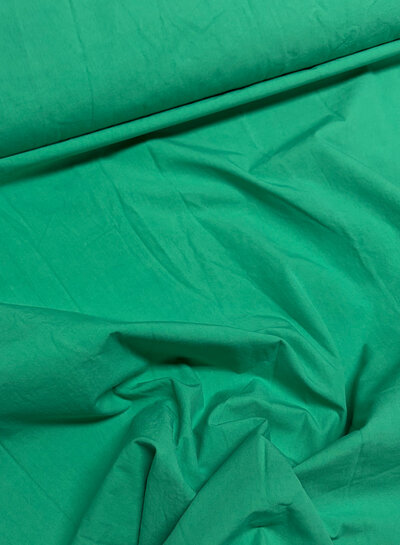 grass green paper touch cotton / stonewashed cotton