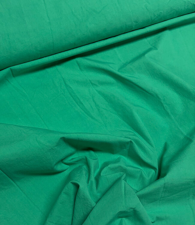 grasgroen paper touch katoen / stonewashed katoen