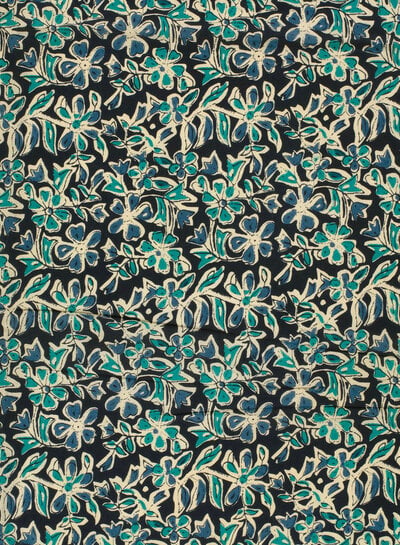 indigo bloemen - katoen