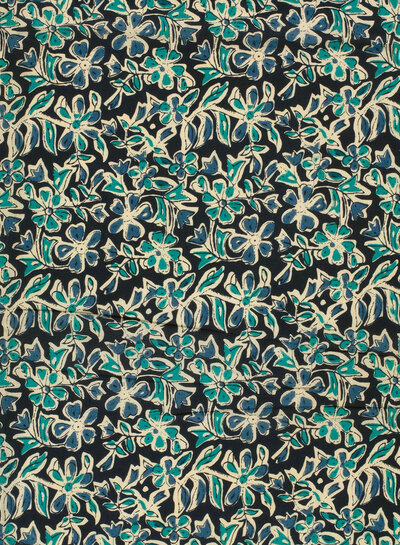 indigo flowers - cotton
