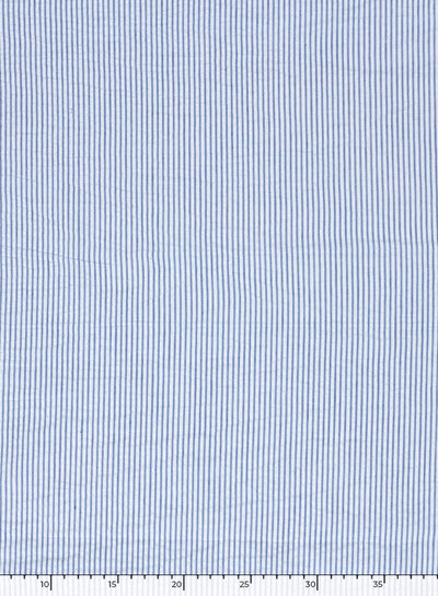 blauw streepjes - seersucker