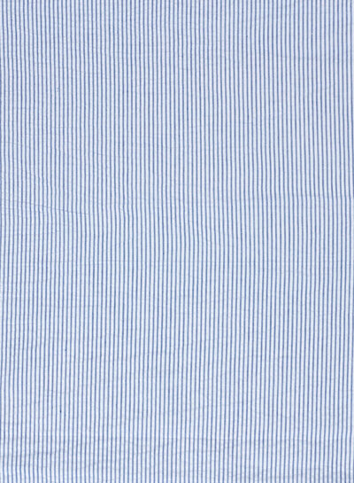 blue stripes - seersucker
