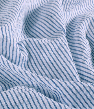 blue stripes - seersucker