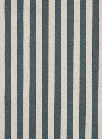 blue with stripes - linen-look canvas - water-repellent