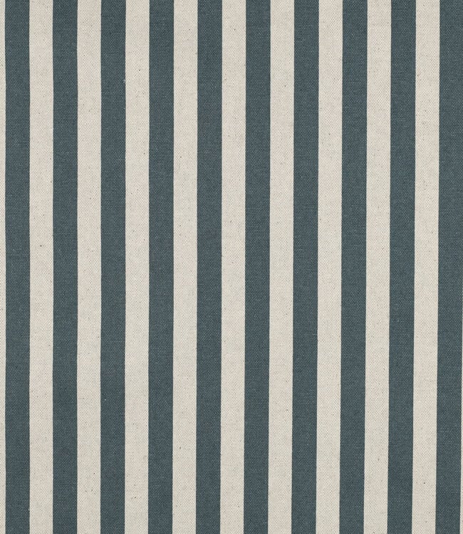 blauw met strepen - canvas linnenlook - waterafstotend