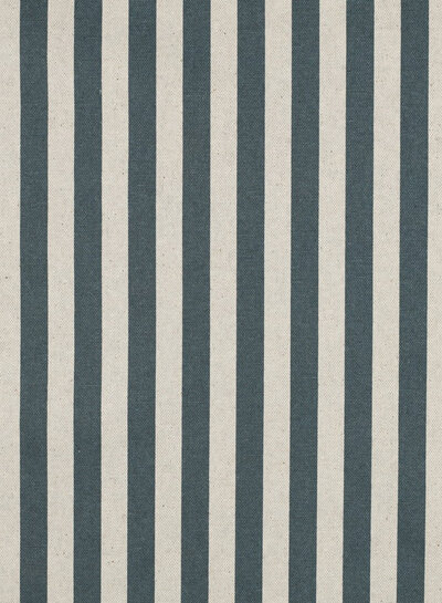 blauw met strepen - canvas linnenlook - waterafstotend