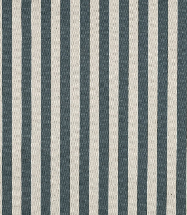 blauw met strepen - canvas linnenlook - waterafstotend