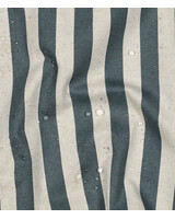 blauw met strepen - canvas linnenlook - waterafstotend