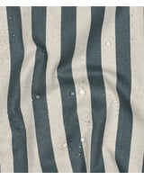 blue with stripes - linen-look canvas - water-repellent