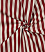 rood met strepen - canvas linnenlook - waterafstotend