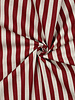 rood met strepen - canvas linnenlook - waterafstotend