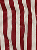 red with stripes - linen-look canvas - water-repellent