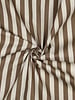 khaki with stripes - linen-look canvas - water-repellent