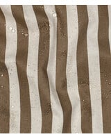 khaki met strepen - canvas linnenlook - waterafstotend