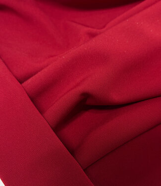 deadstock donkerrood - stretch crêpe jersey
