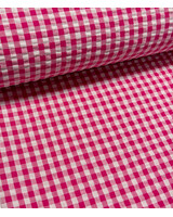 roze vichy ruitjes - seersucker