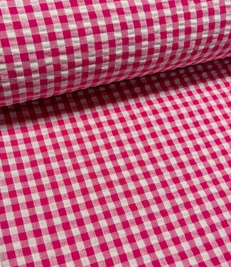 pink vichy checks - seersucker
