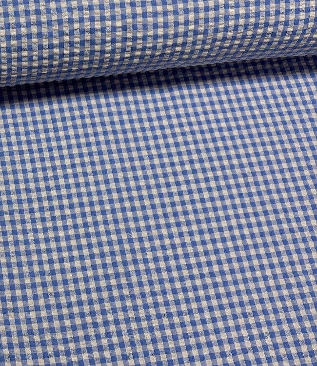 blue vichy check - seersucker