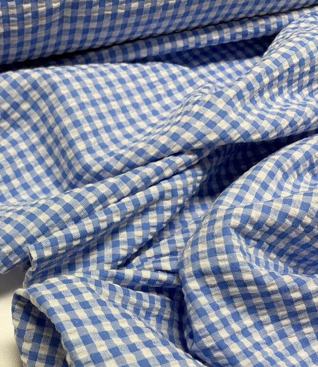 blue vichy check - seersucker