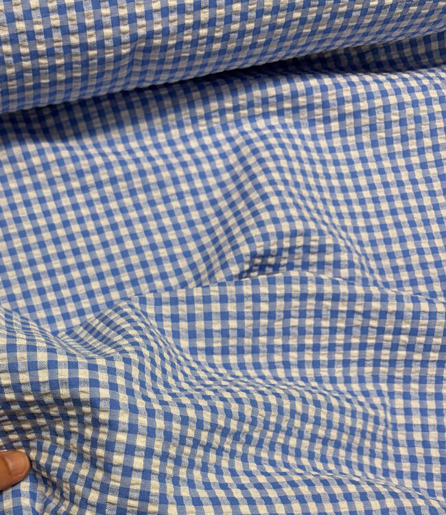 blue vichy check - seersucker