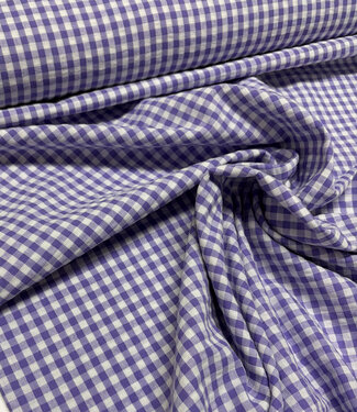 lilac vichy checks - seersucker