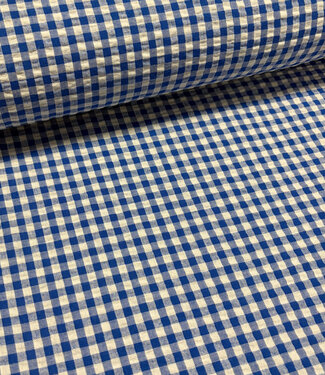 cobalt vichy checks - seersucker