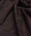 brown stripes with embroidered flower - seersucker