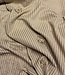 beige stripes with 3D flower - seersucker