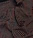 brown stripes with 3D flower - seersucker
