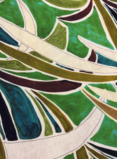 rio palmtrees  - linnen viscose